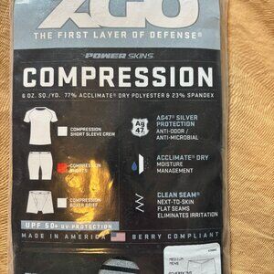 XGO Men's Compression Performance Shorts | Black | Medium | Qty 3
